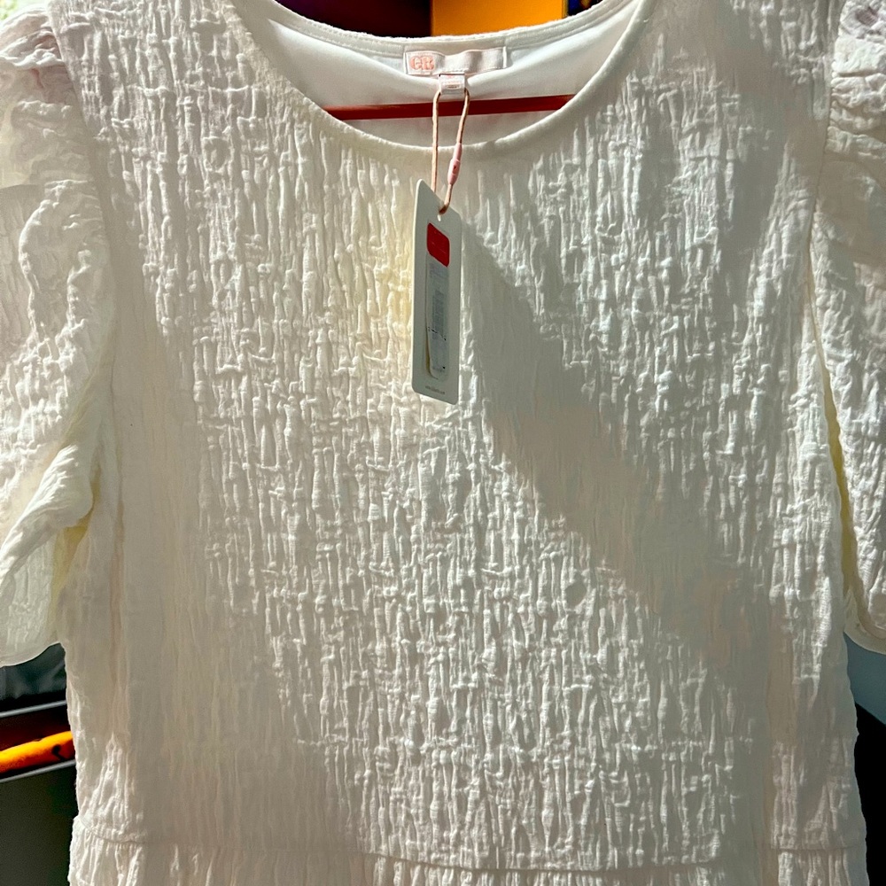 GB XL new White mini dress